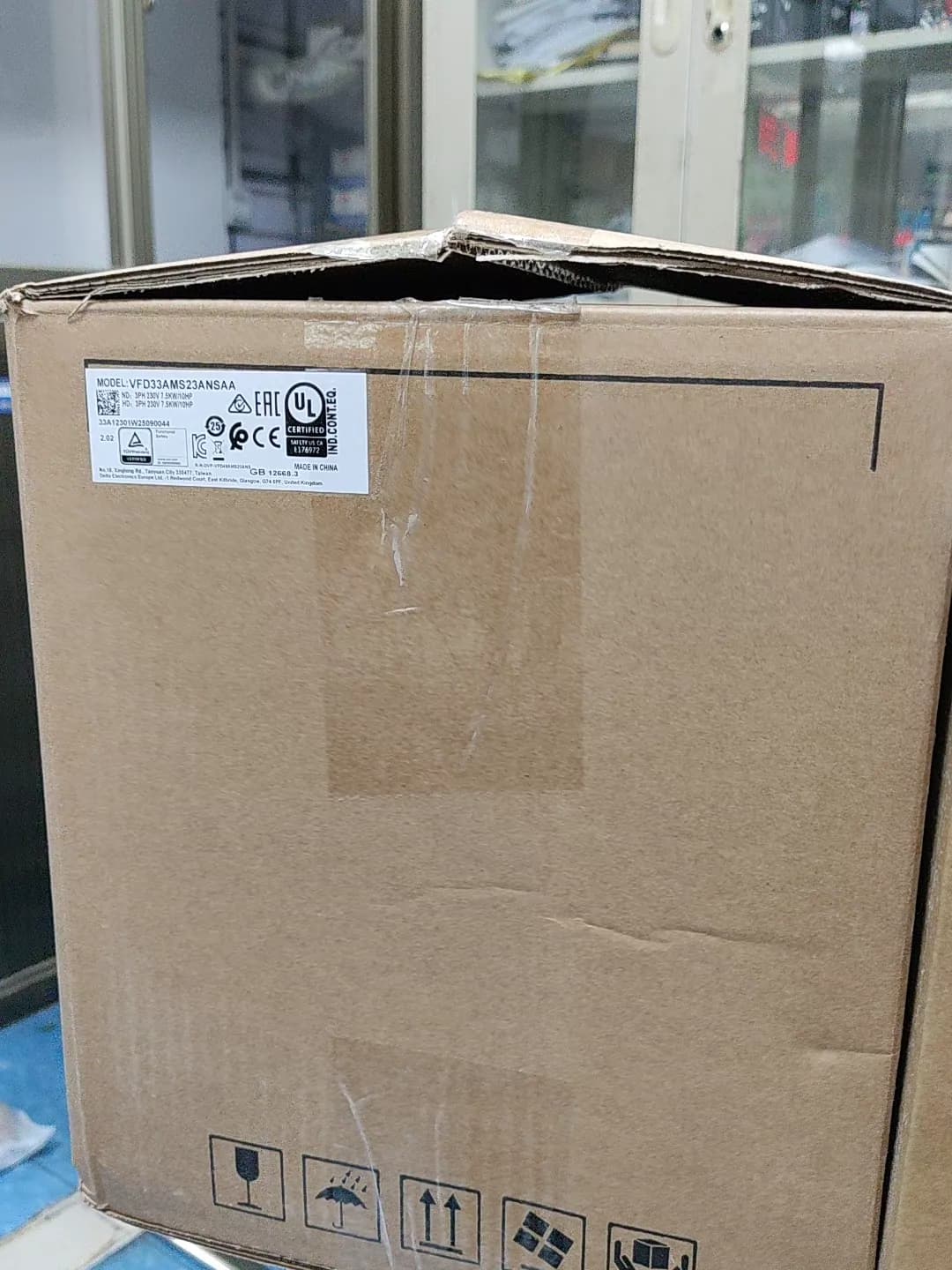 100% novo original e genuíno Delta VFD33AMS23ANSAA 7.5KW trifásico 220V conversores de frequência Drive Servo Motor