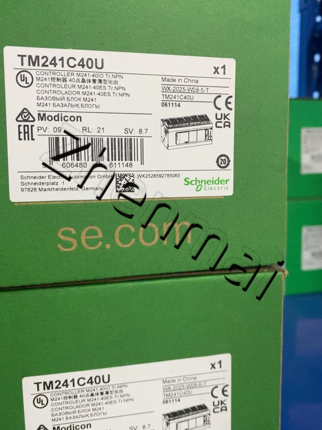 100% novo, original e genuíno Schneider TM241C40U Conversores de frequência, disjuntores, contatores, dispositivos de proteção