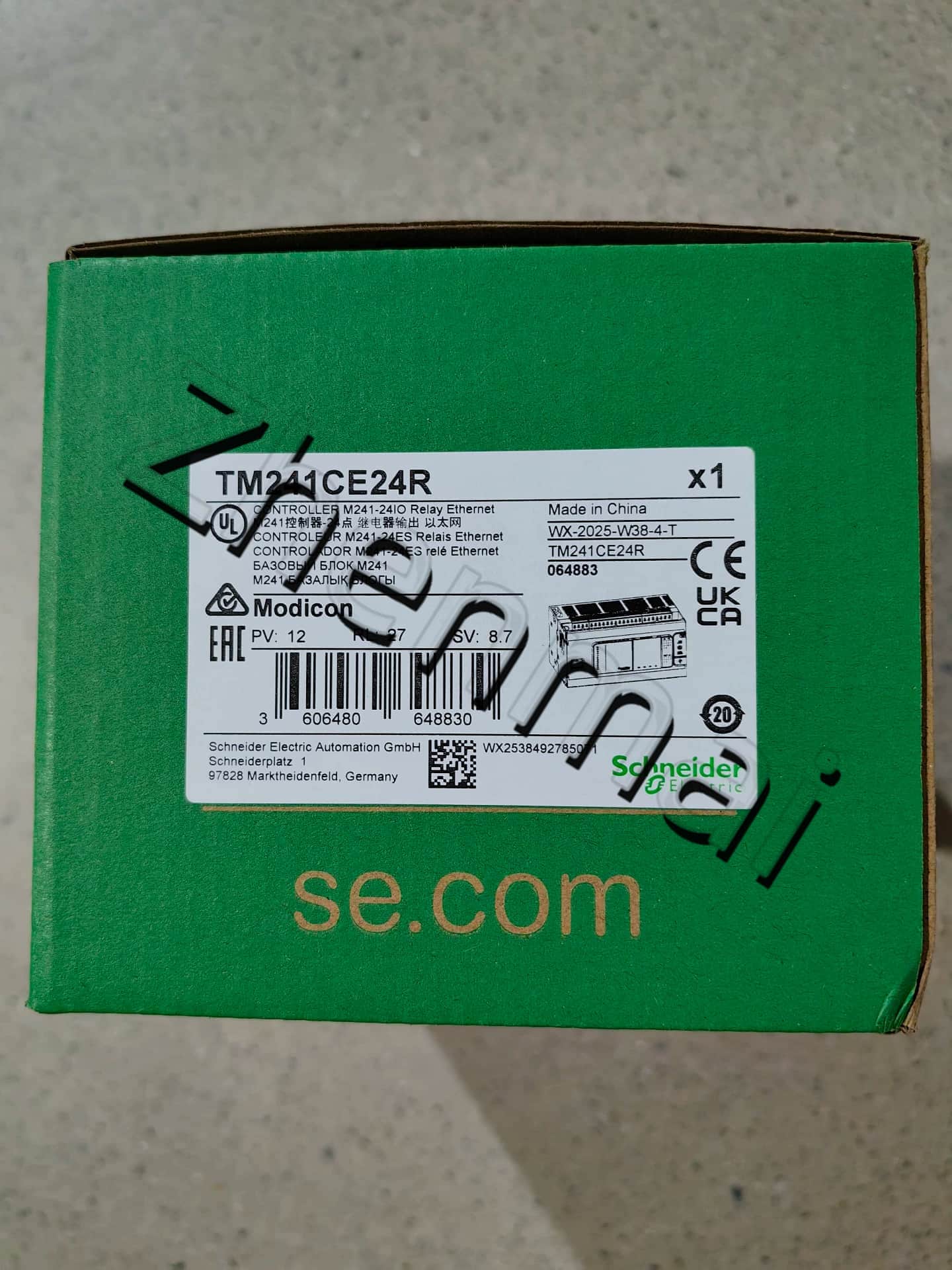 100% novo, original e genuíno Schneider TM241CE24R Conversores de frequência, disjuntores, contatores, dispositivos de proteção