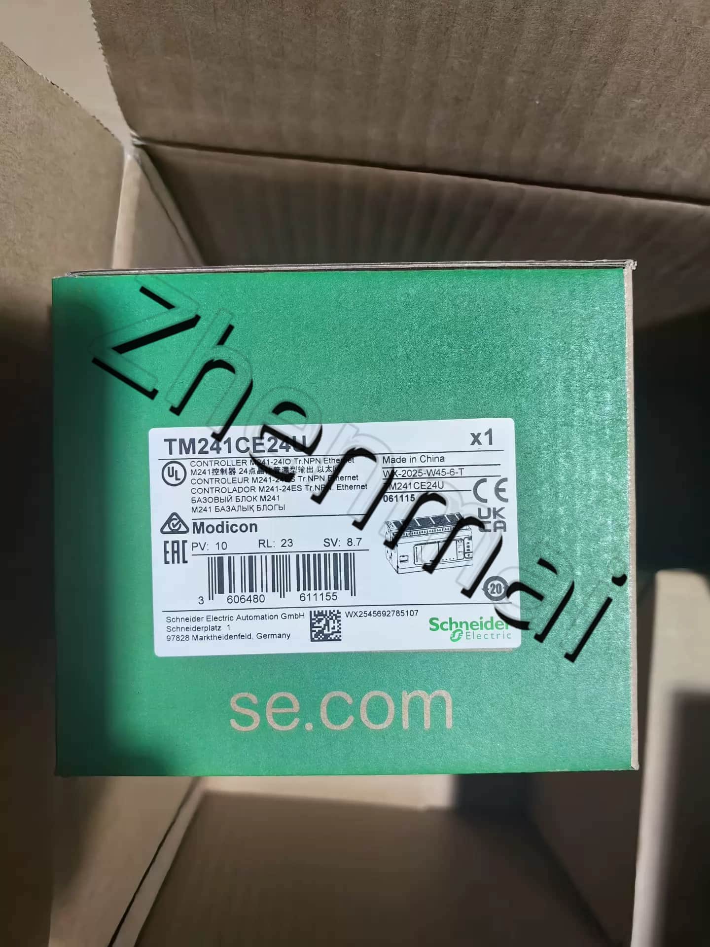 100% novo, original e genuíno Schneider TM241CE24U Conversores de frequência, disjuntores, contatores, dispositivos de proteção