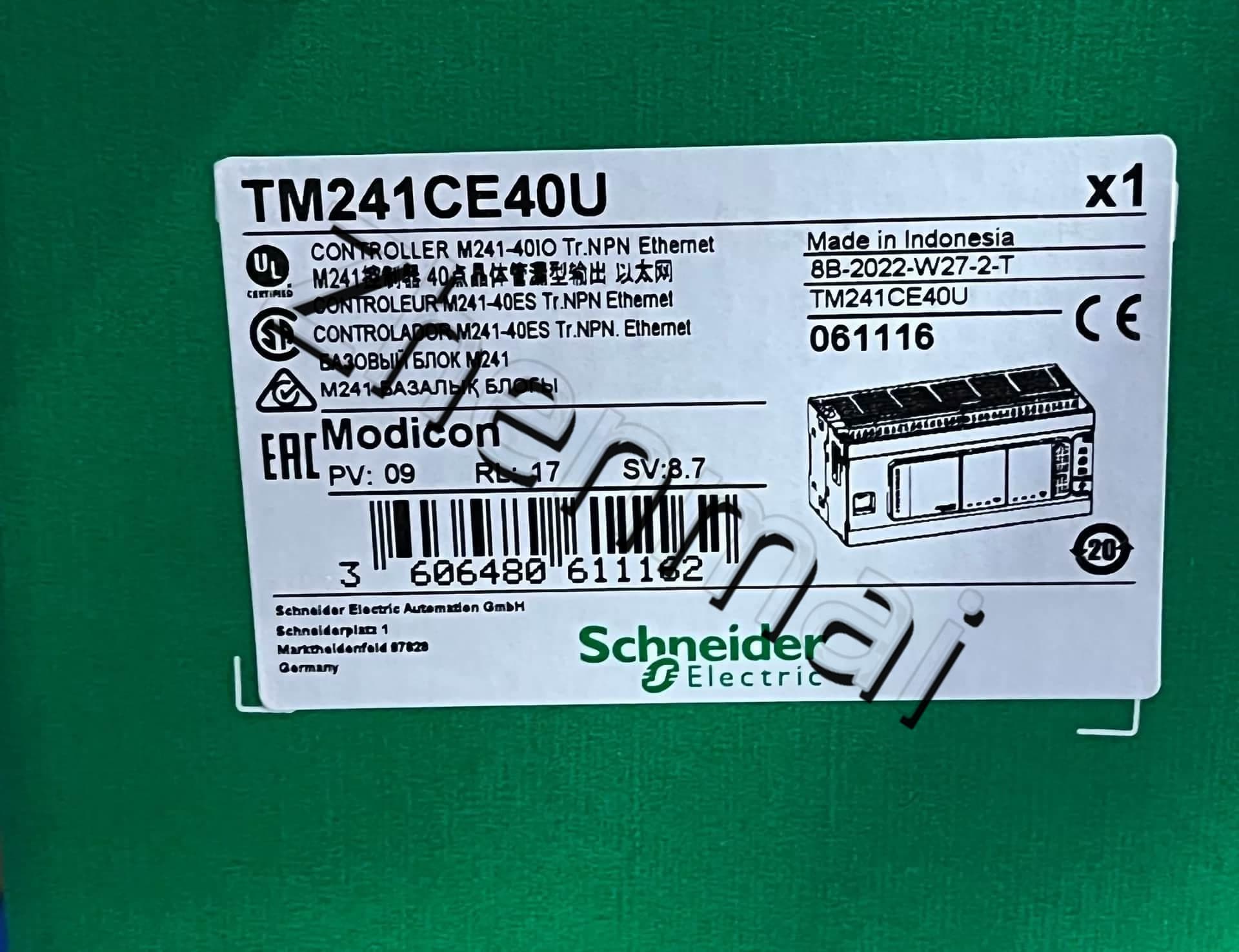 100% novo, original e genuíno Schneider TM241CE40U Conversores de frequência, disjuntores, contatores, dispositivos de proteção