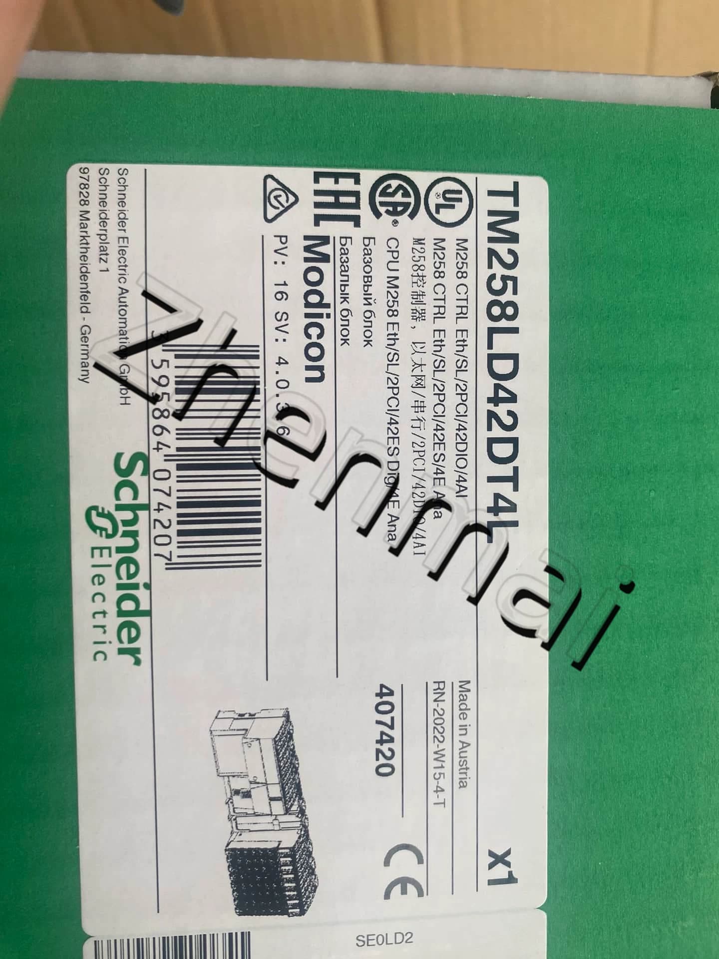 100% novo, original e genuíno Schneider TM258LD42DT4L Conversores de frequência, disjuntores, contatores, dispositivos de proteção