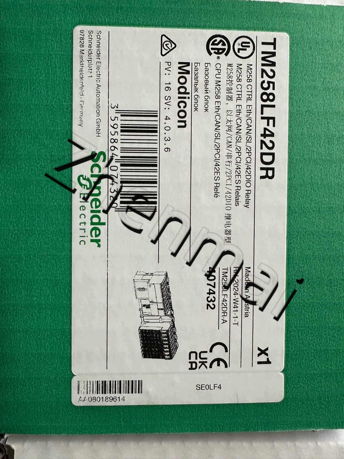 100% novo, original e genuíno Schneider TM258LF42DR Conversores de frequência, disjuntores, contatores, dispositivos de proteção