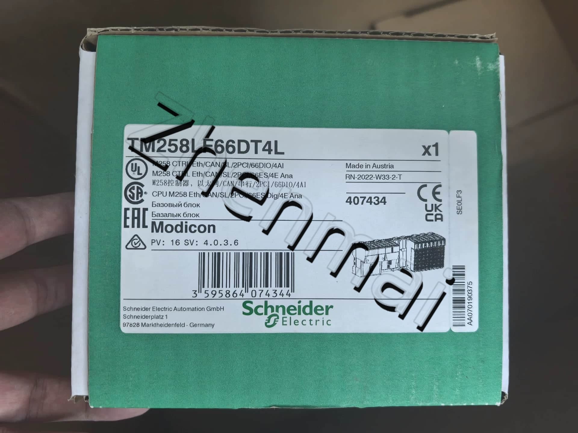 100% novo, original e genuíno Schneider TM258LF66DT4L Conversores de frequência, disjuntores, contatores, dispositivos de proteção