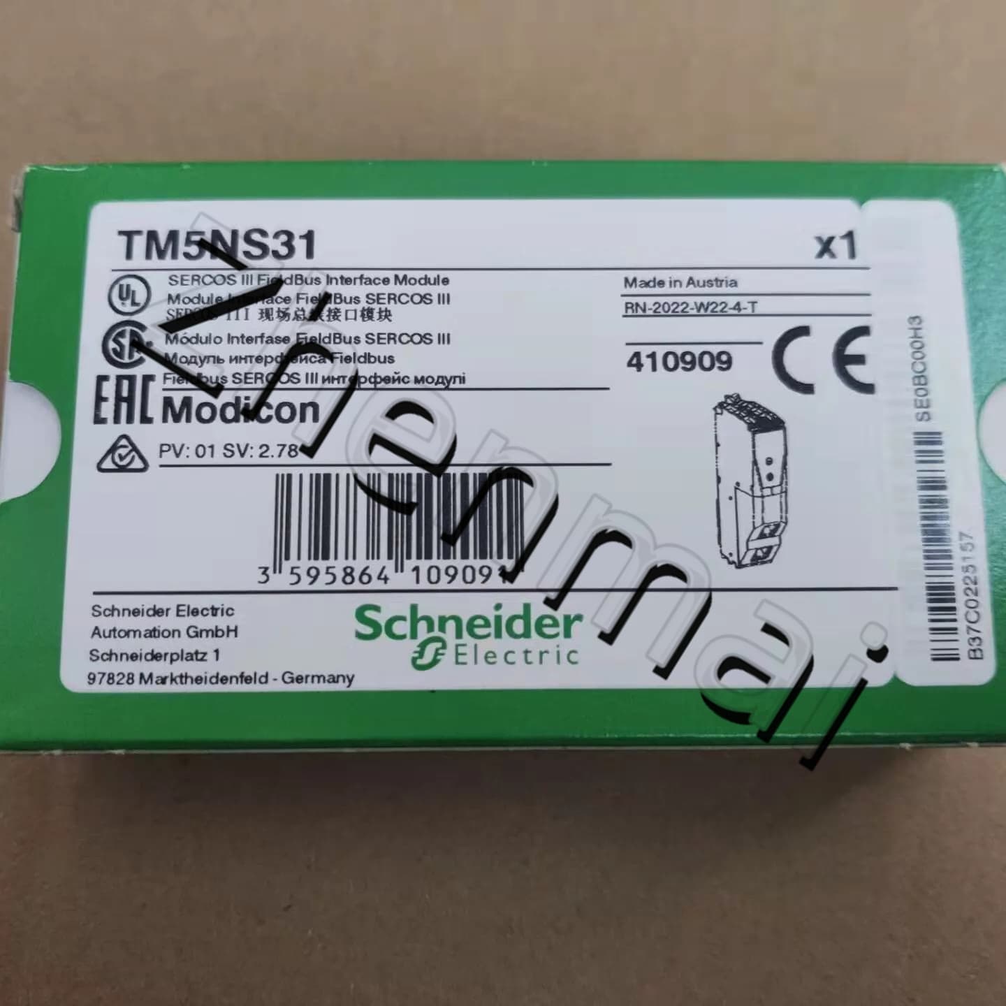 100% novo, original e genuíno Schneider TM5NS31 Conversores de frequência, disjuntores, contatores, dispositivos de proteção