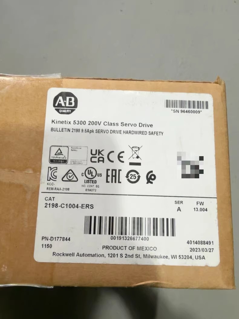 2198-C1004-ERS Servo Drive Kinetix 5300, novo e genuíno Entrega rápida