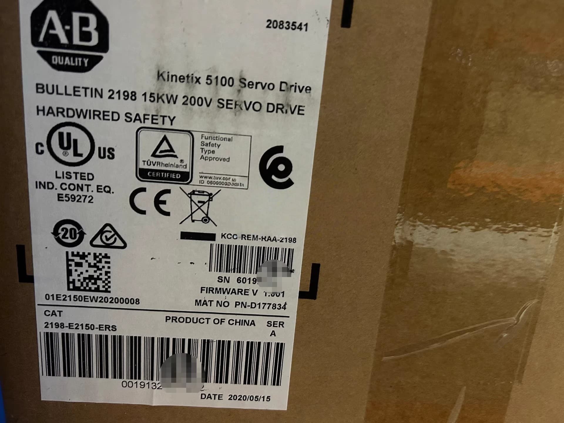 2198-E2150-ERS Servo Kinetix 5100, novo e genuíno
