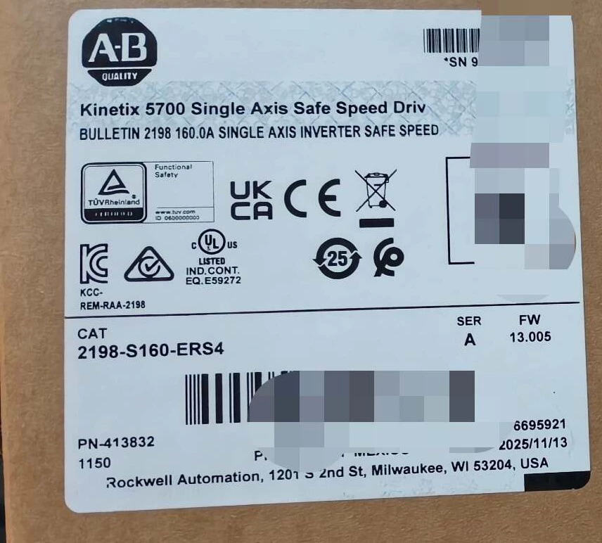 Servo 2198-S160-ERS4 Kinetix 5700, novo e genuíno