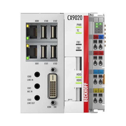 Beckhoff CX9020-0110 PC incorporado, sistema de controle Ethernet Cortex-A8 de 1 GHz montável em trilho DIN
