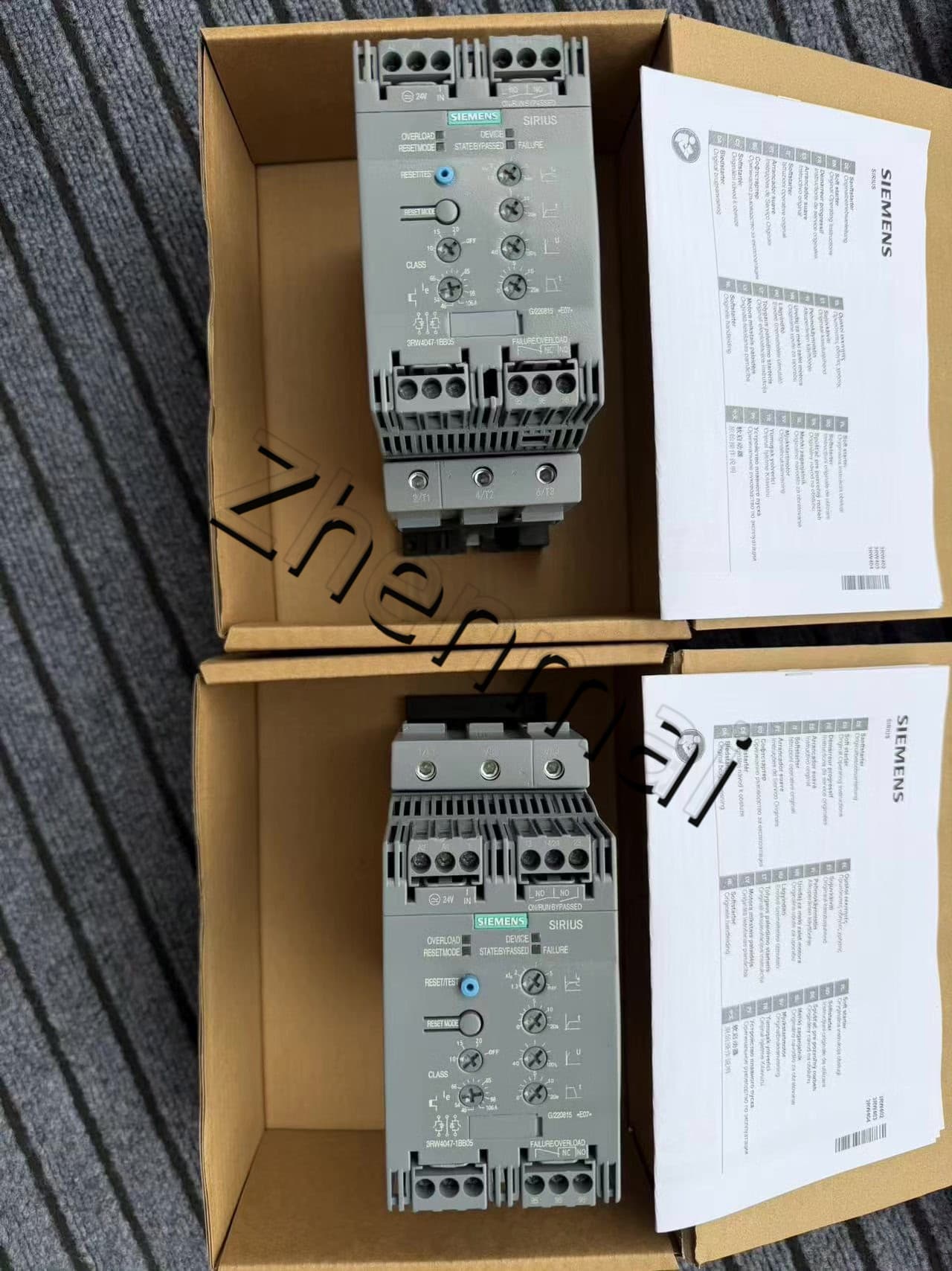Siemens 3RW4047-1BB05 Soft Starter SIRIUS SOFT STARTER novo, genuíno e direto da fábrica