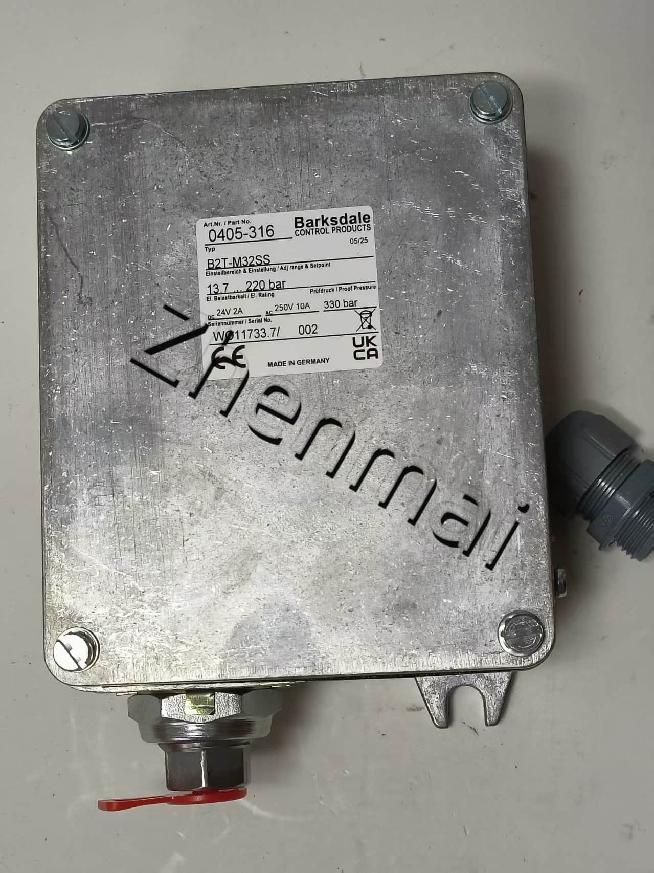 Brand New Original Barksdale 0405-316 B2T-M32SS sensor de pressão interruptor de nível interruptor de fluxo interruptor de pressão transporte rápido