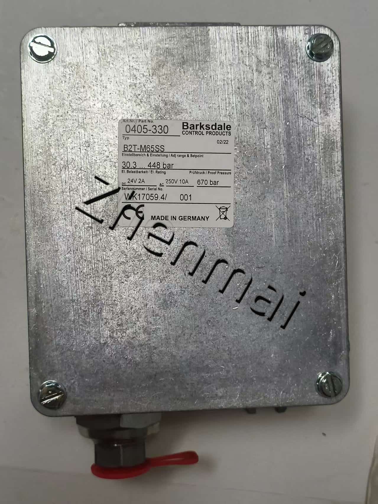 Brand New Original Barksdale 0405-330 B2T-M65SS sensor de pressão interruptor de nível interruptor de fluxo interruptor de pressão transporte rápido