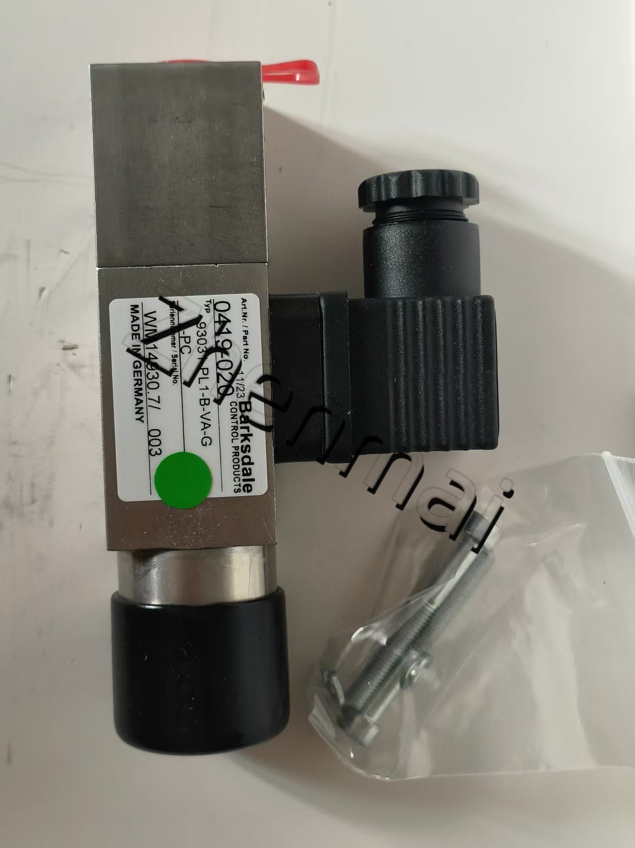 Brand New Original Barksdale 0419-020 93031-PL1-B-VA-GL-PC Sensor de pressão interruptor de nível interruptor de fluxo interruptor de pressão transporte rápido