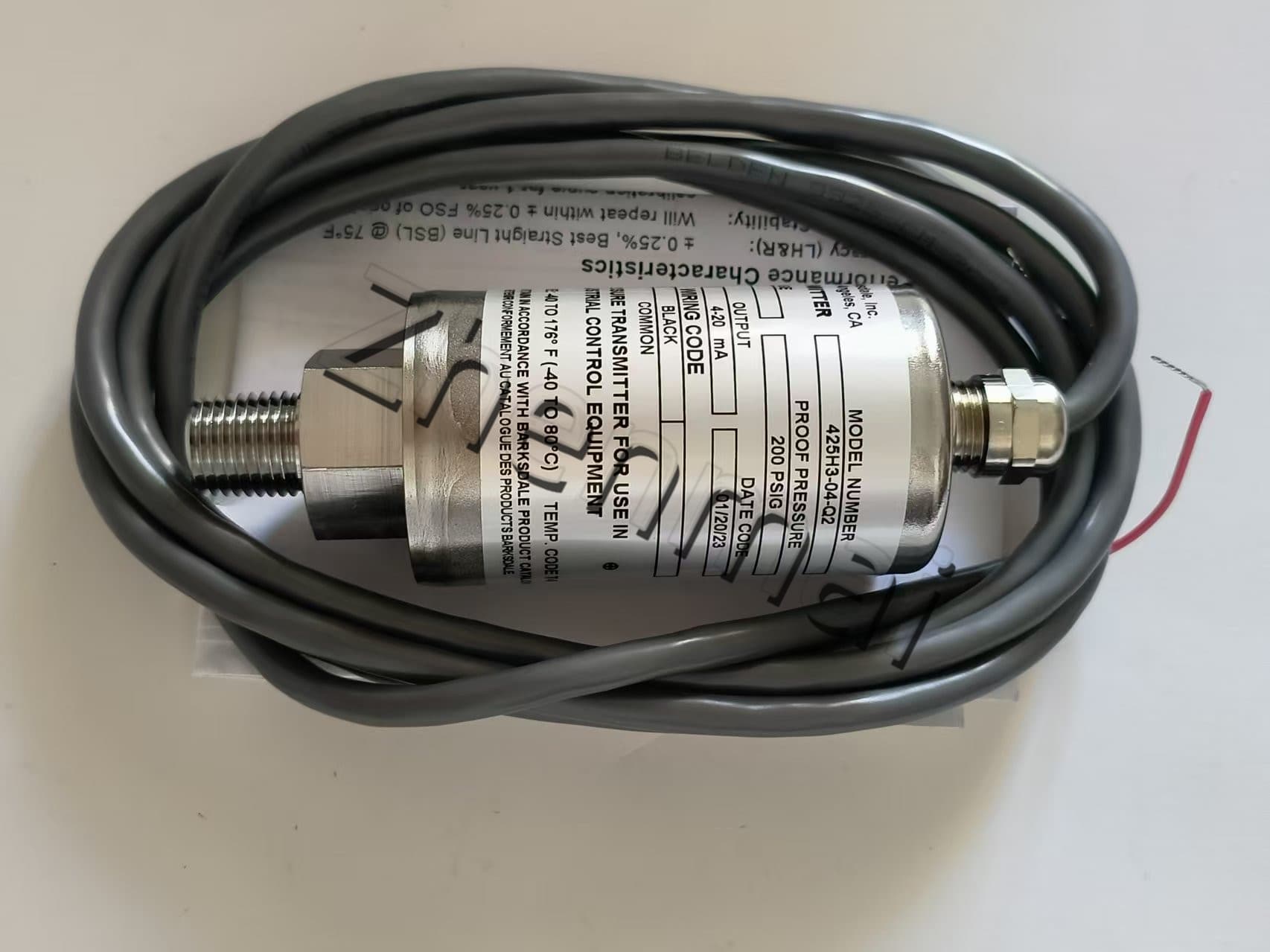 Brand New Original Barksdale 425H3-04-Q2 sensor de pressão interruptor de nível interruptor de fluxo interruptor de pressão transporte rápido