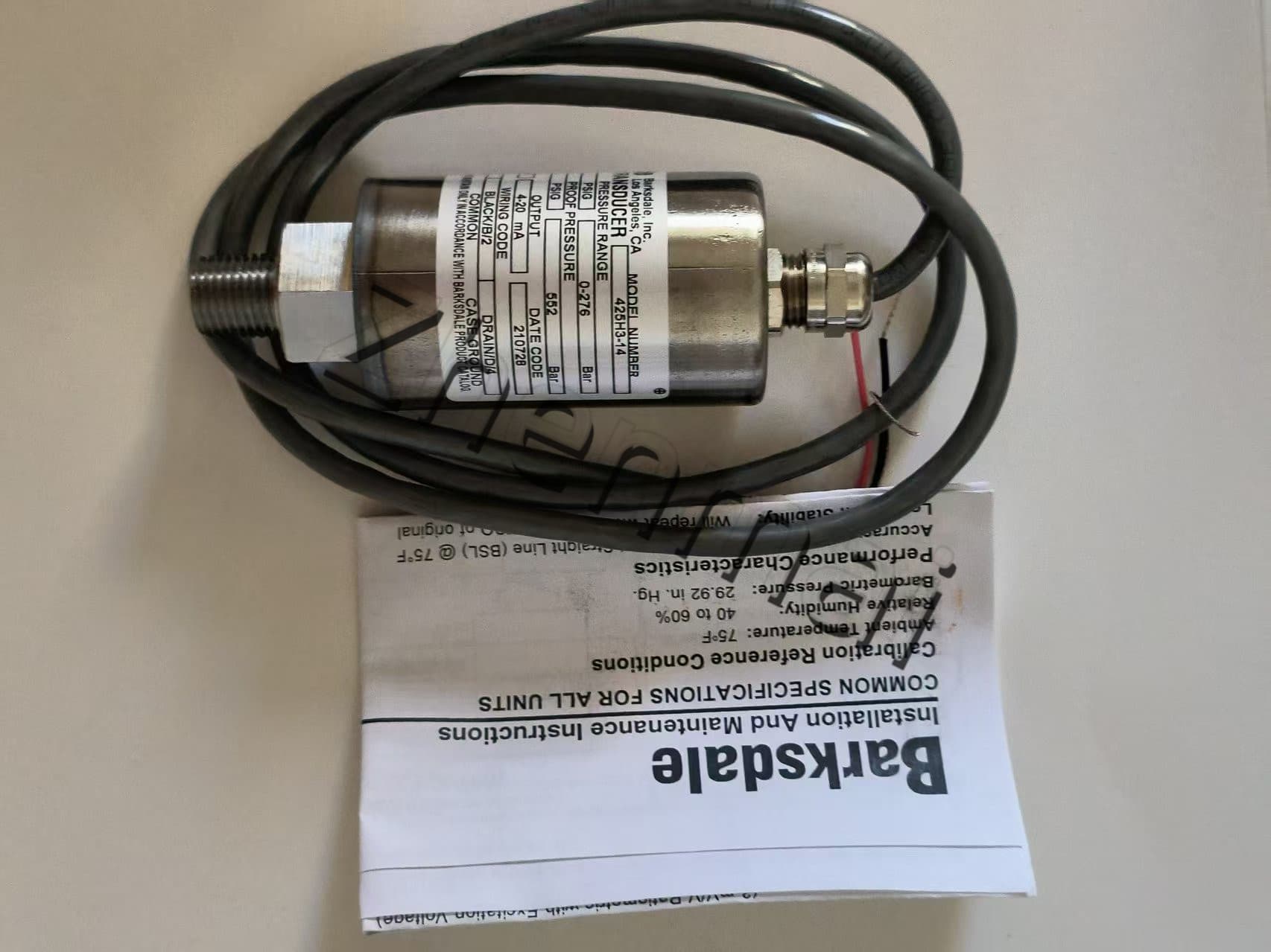 Brandnew original barksdale 425h3-14 sensor de pressão interruptor de nível interruptor de fluxo interruptor de pressão transporte rápido