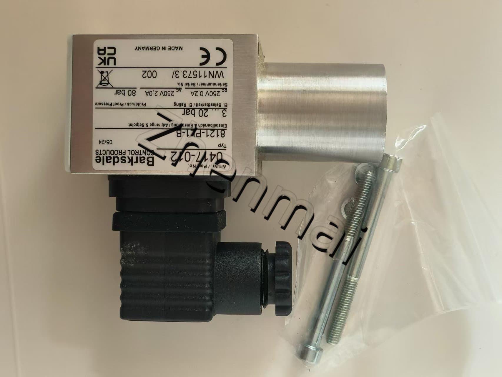 Brand New Original Barksdale 8111-PL1-B-GL 0417-397 Sensor de pressão interruptor de nível interruptor de fluxo interruptor de pressão transporte rápido