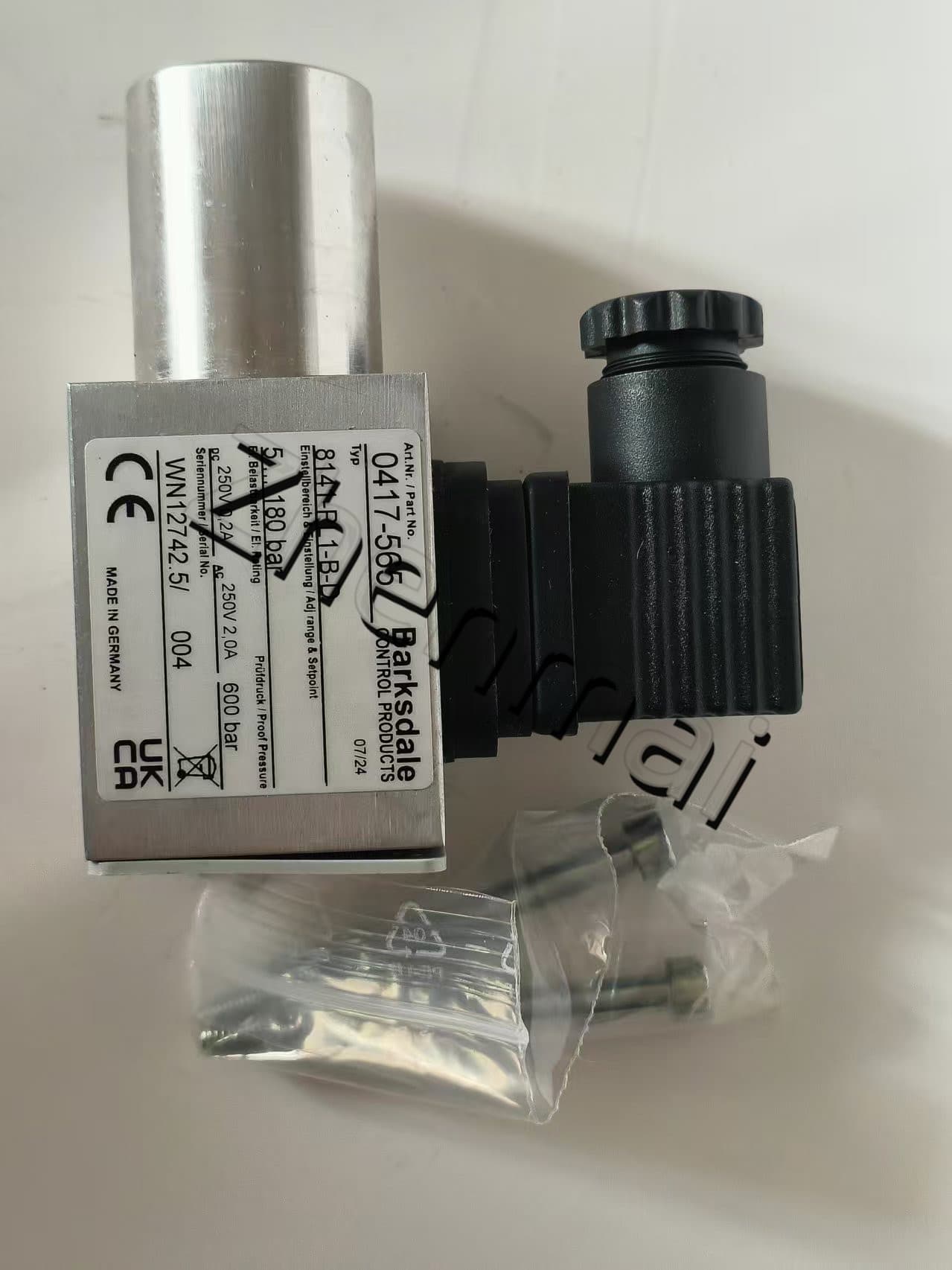 Brandnew original barksdale 8141-pl1-b-d 0417-565 sensor de pressão interruptor de nível interruptor de fluxo interruptor de pressão transporte rápido