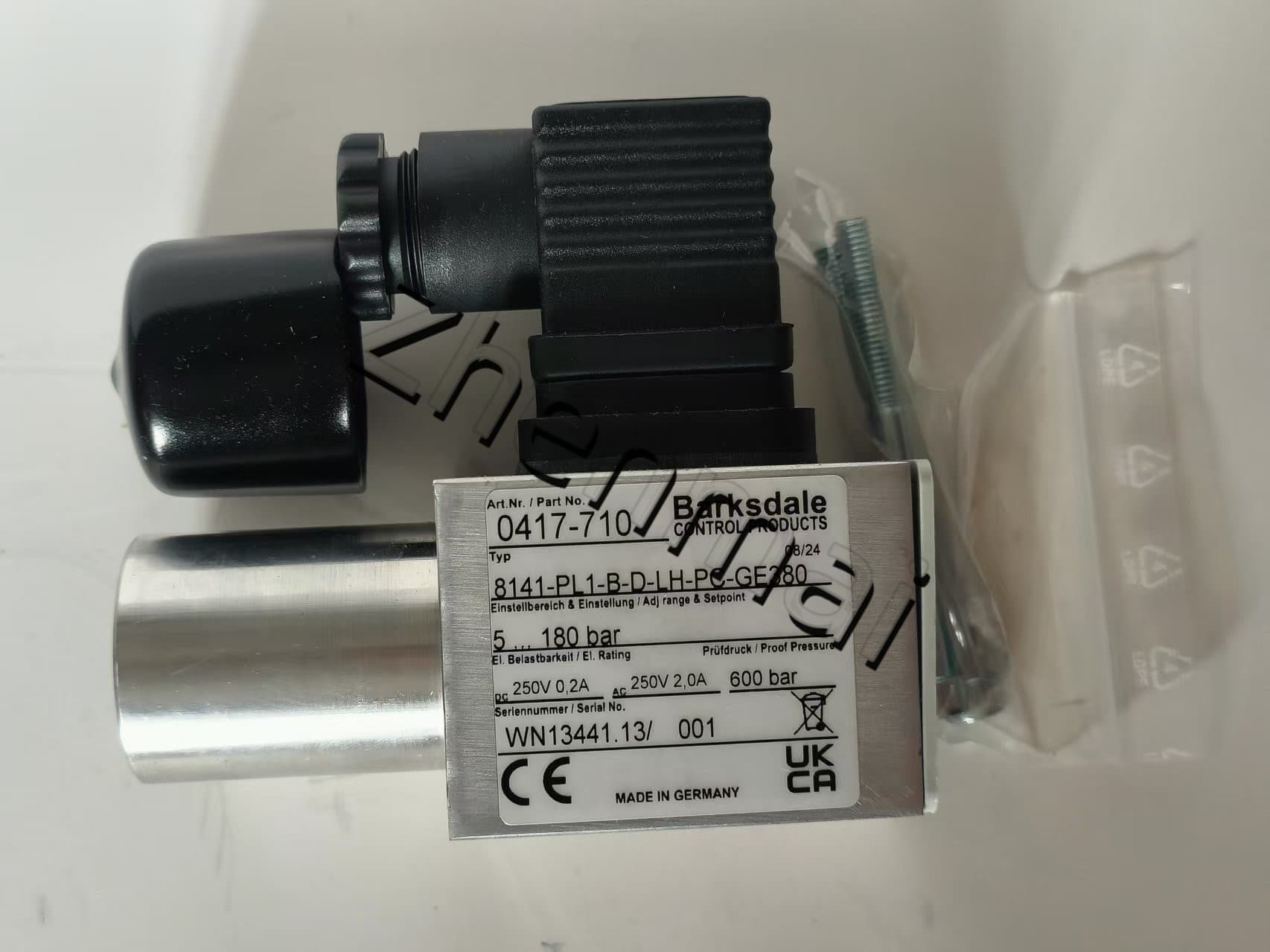 Brand New Original Barksdale 8141-PL1-B-D-LH-PC-GE380 0417-710 Sensor de pressão interruptor de nível interruptor de fluxo interruptor de pressão transporte rápido