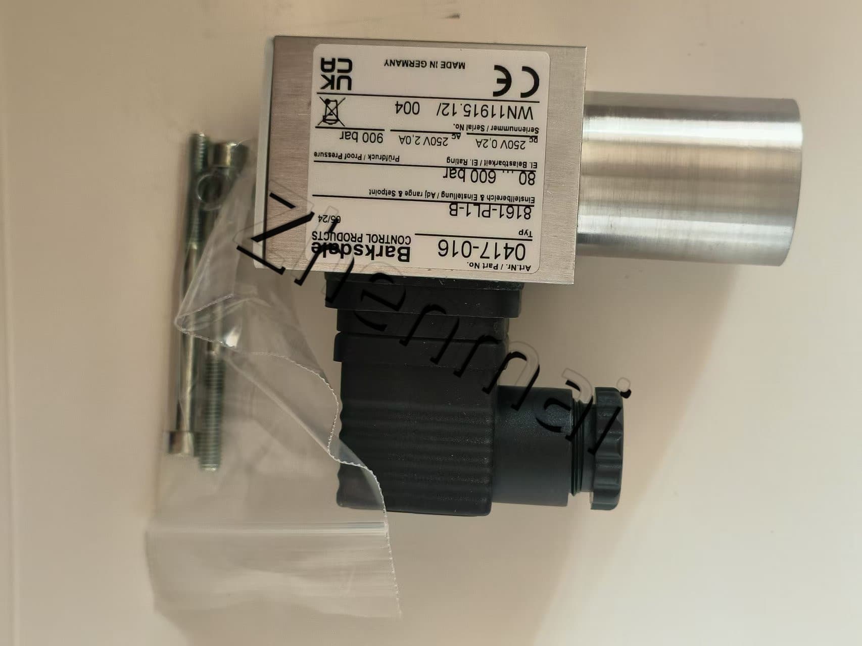 Brandnew original barksdale 8161-pl1-b 0417-016 sensor de pressão interruptor de nível interruptor de fluxo interruptor de pressão transporte rápido
