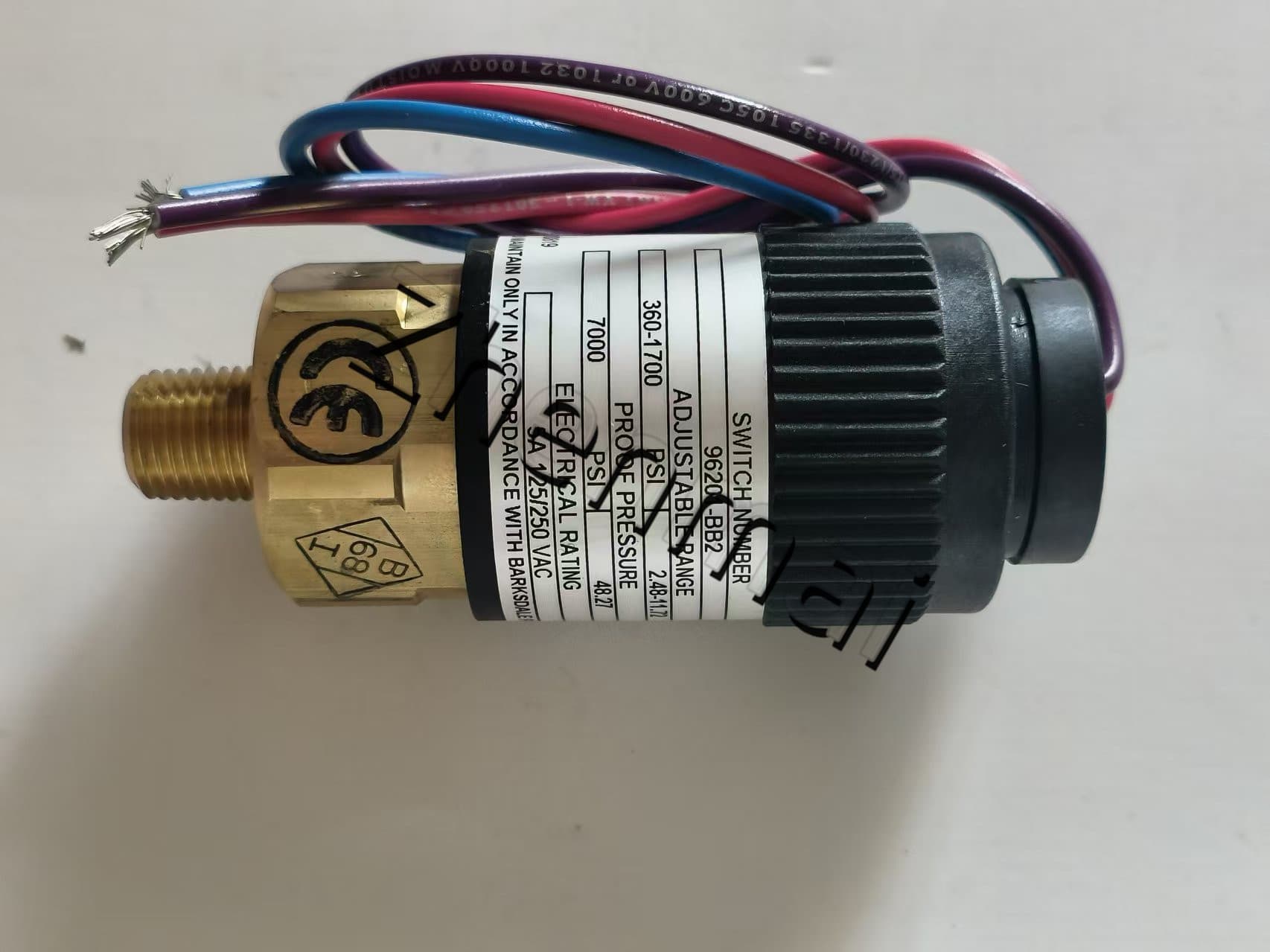 Brandnew original barksdale 96201-bb2 sensor de pressão interruptor de nível interruptor de fluxo interruptor de pressão transporte rápido