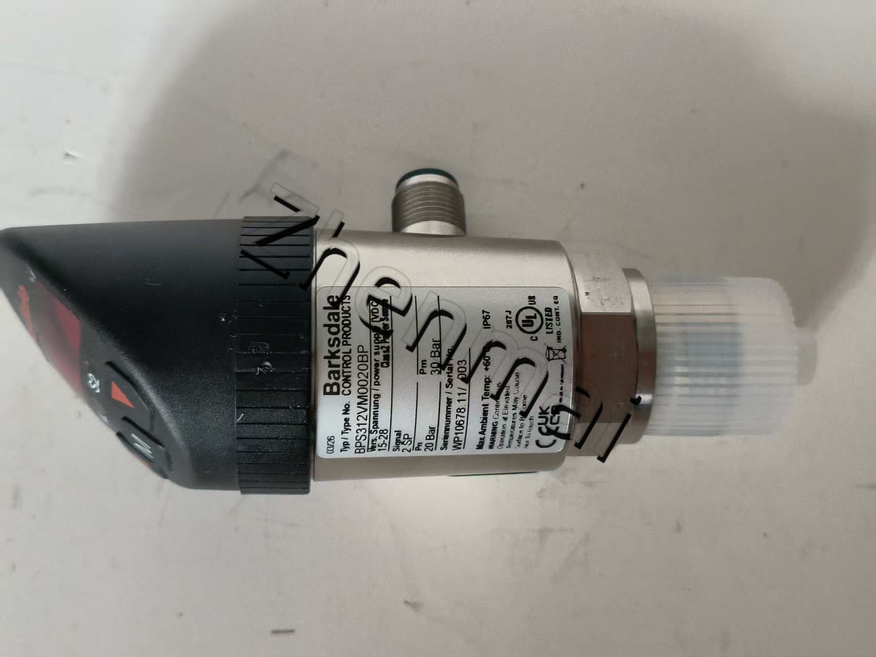 Brand New Original Barksdale BPS312VM0020BP sensor de pressão interruptor de nível interruptor de fluxo interruptor de pressão transporte rápido