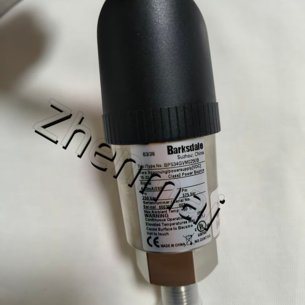 Brand New Original Barksdale BPS34GVM0250B sensor de pressão interruptor de nível interruptor de fluxo interruptor de pressão transporte rápido