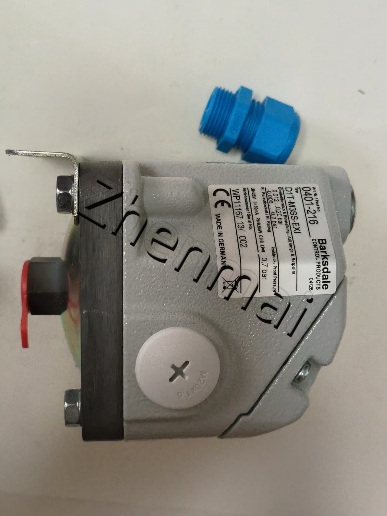 Brand New Original Barksdale D1T-M3SS-EXI 0401-216 sensor de pressão interruptor de nível interruptor de fluxo interruptor de pressão transporte rápido