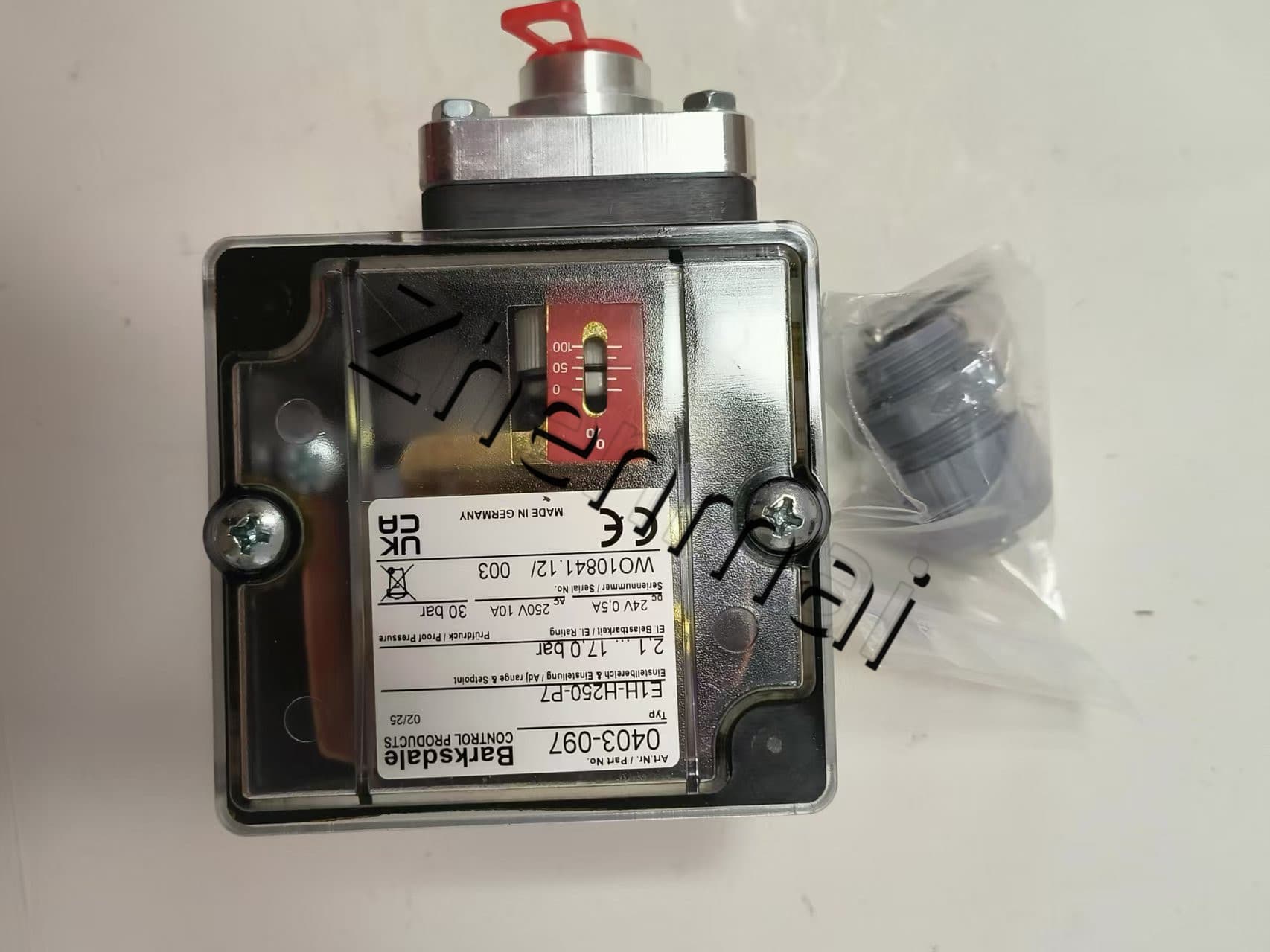 Brandnew original barksdale E1H-H250-P7 0403-097 sensor de pressão interruptor de nível interruptor de fluxo interruptor de pressão transporte rápido