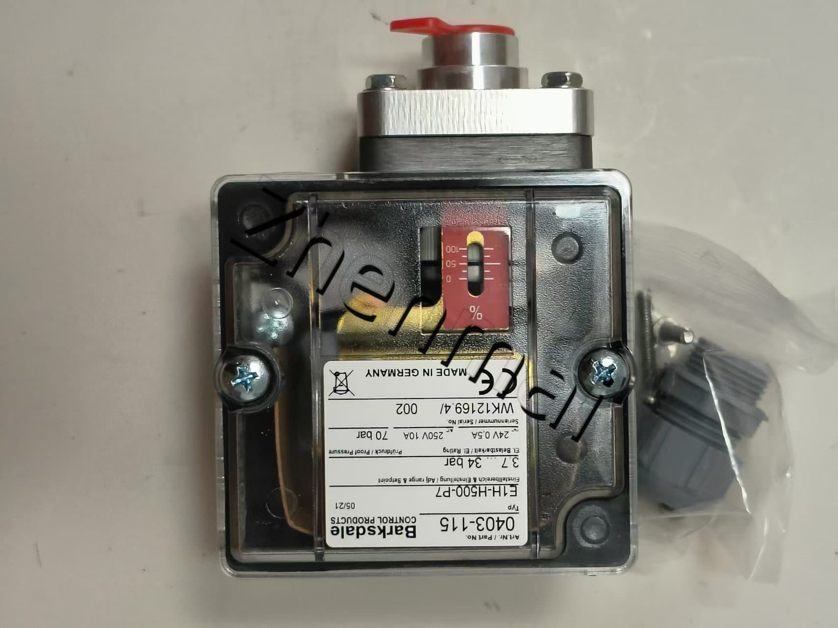 Brand New Original Barksdale E1H-H500-P7 0403-115 sensor de pressão interruptor de nível interruptor de fluxo interruptor de pressão transporte rápido