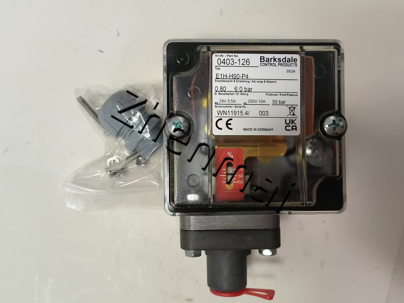 Brand New Original Barksdale E1H-H90-P4-EXI 0403-127 sensor de pressão interruptor de nível interruptor de fluxo interruptor de pressão transporte rápido