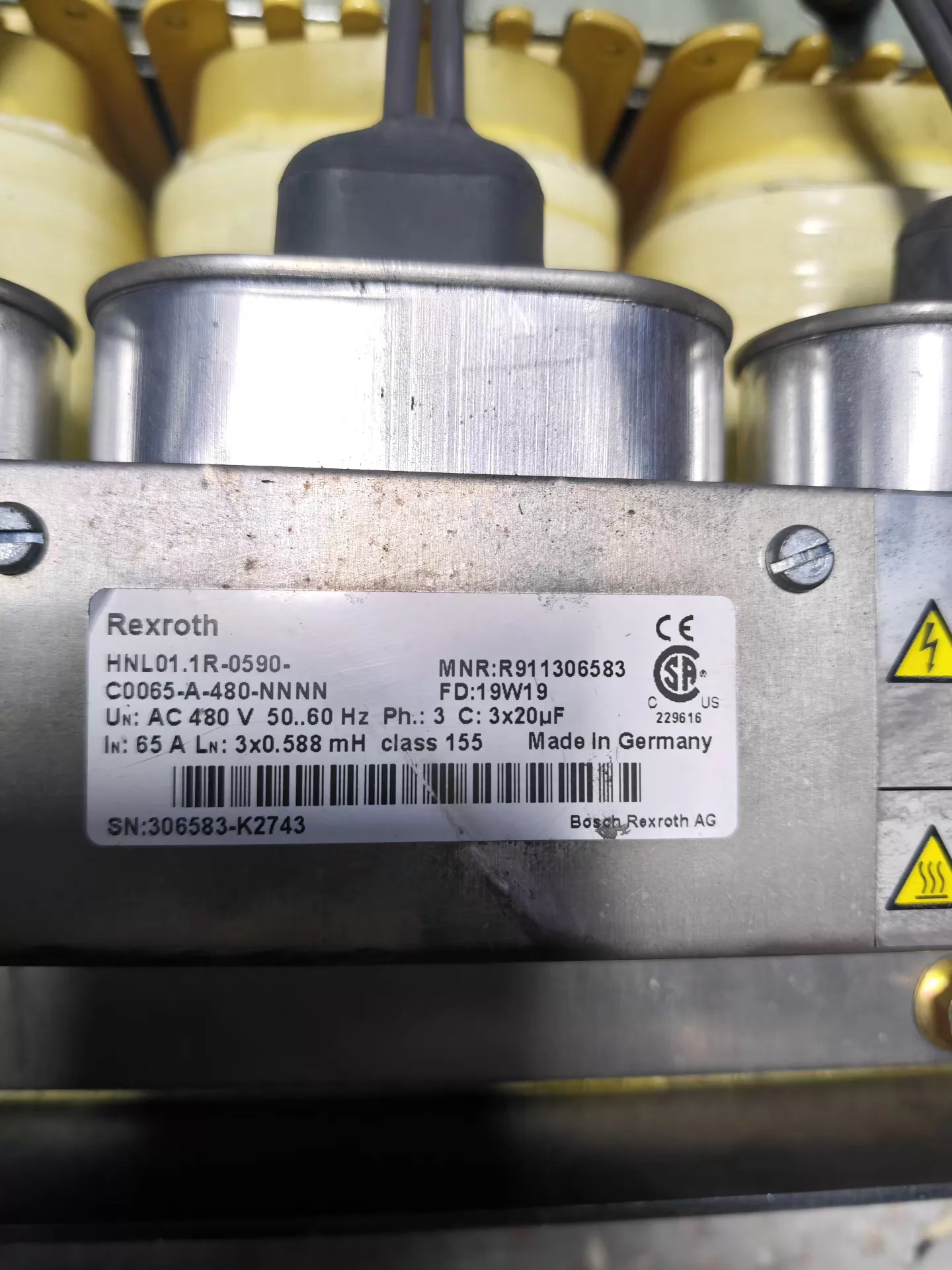Brand New Original Bosch Rexroth Servo drive HNL01.1R-0590-C0065-A-480-NNNN Servo Motor Transporte Rápido