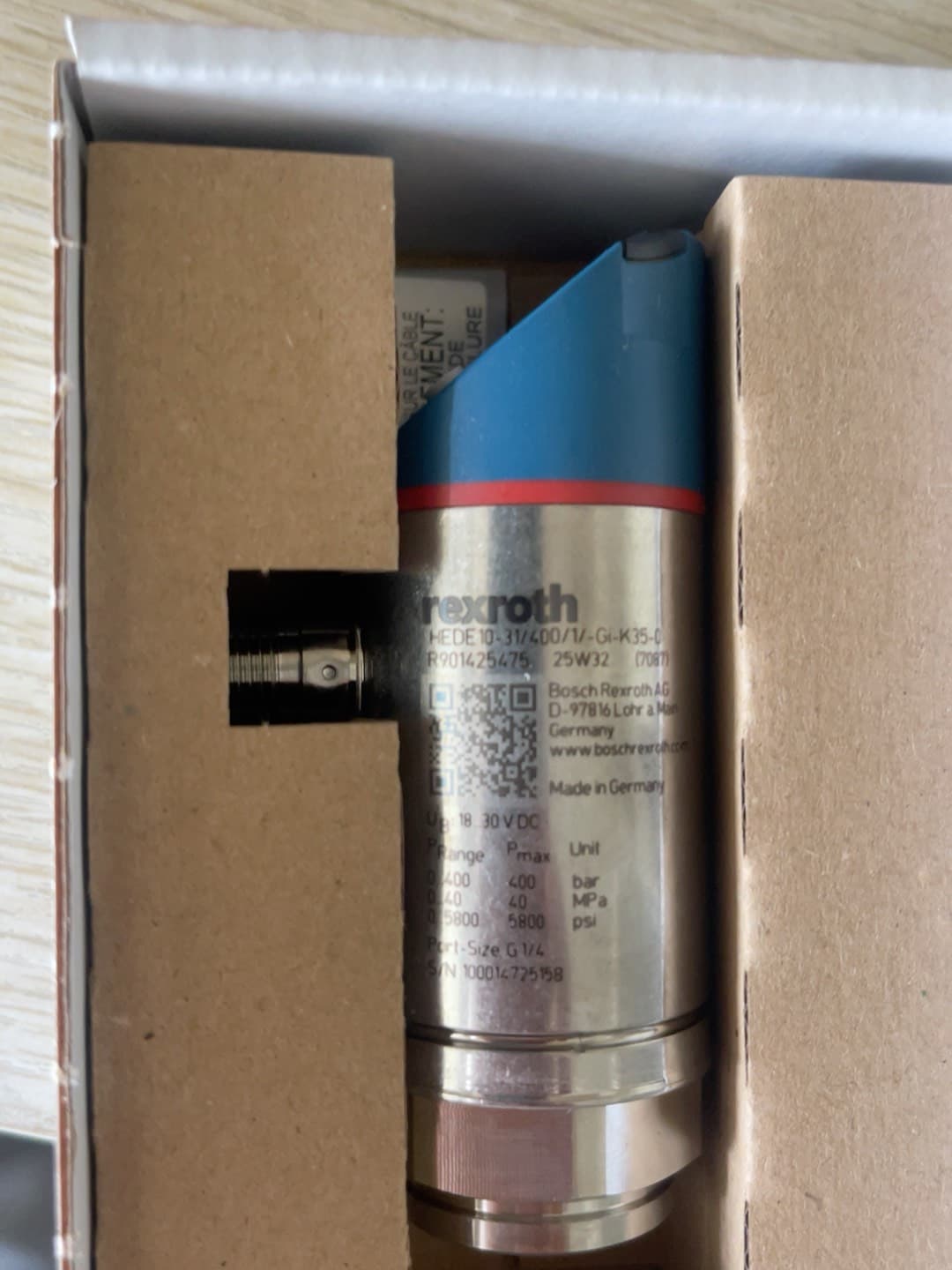 Brandnew original bosch rexroth servo drive sensor de pressão HEDE10-3X/400/1/-GI-K35-0 servo motor transporte rápido