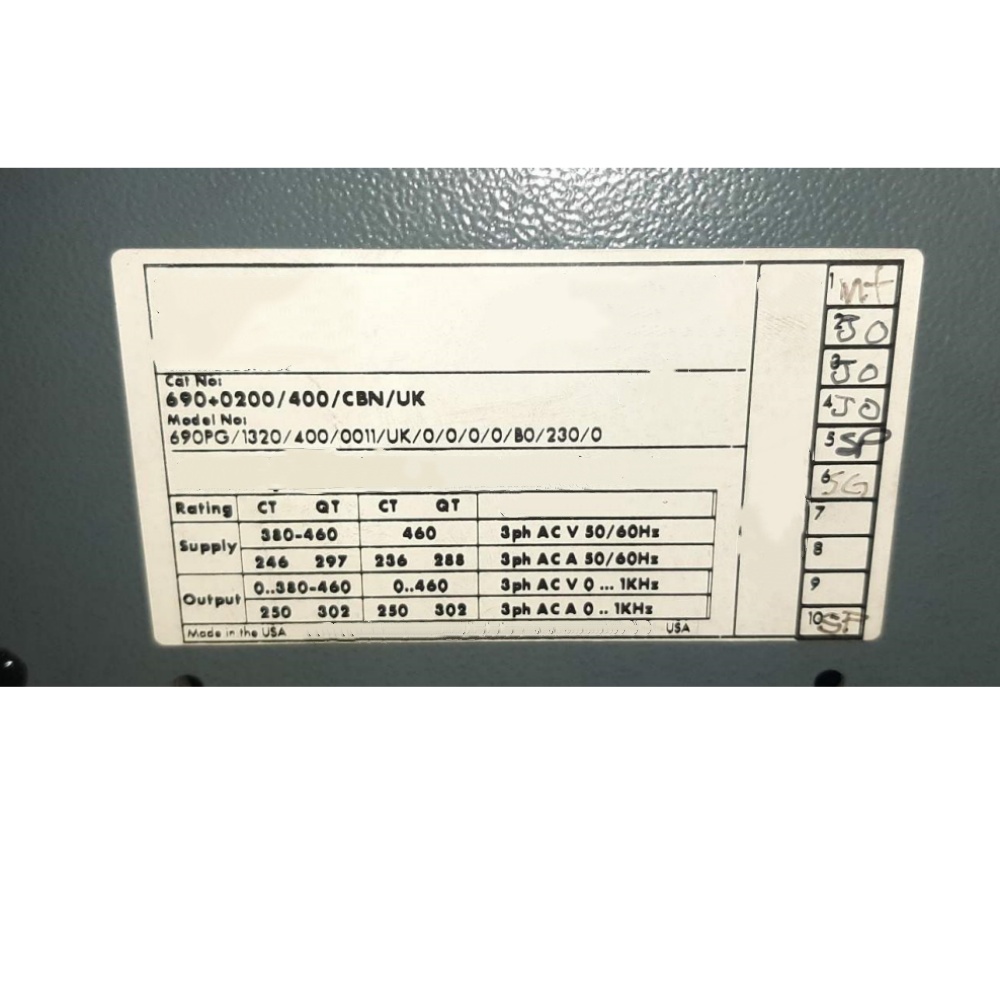 Novo original parker 690pg/1320/400/0011/reino unido/0/0/0/0/b0/230/0 servo drives unidades de frequência variável controladores de servo motores envio rápido